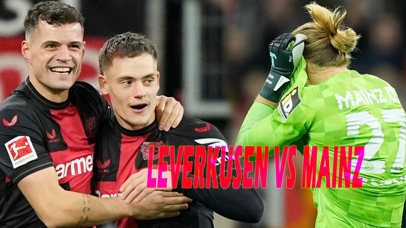 Bayer Leverkusen defeats Mainz 2-1 to extend their winning streak to 33 games and go 11 points clear of Bayern Munich