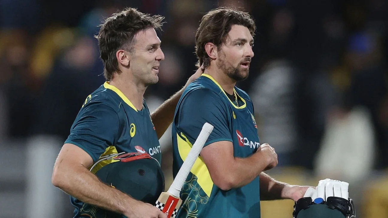 Australia Clinches Thrilling Victory over New Zealand in T20 Series Opener 1-0(3): Marsh and David Shine