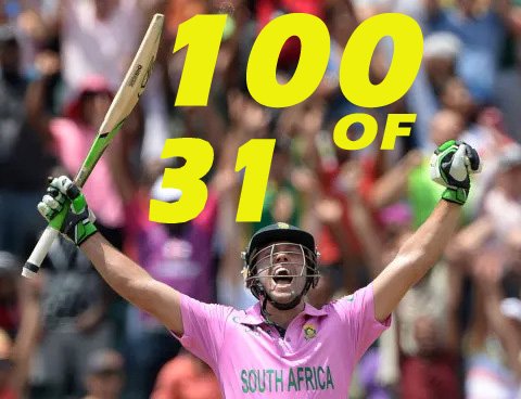 AB de Villiers Smashes ODI Century Record of Just 31 Balls in Stunning Fashion