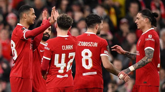 Liverpool’s Dominant Victory 6-1 vs Sparta in Europa League Quarterfinals