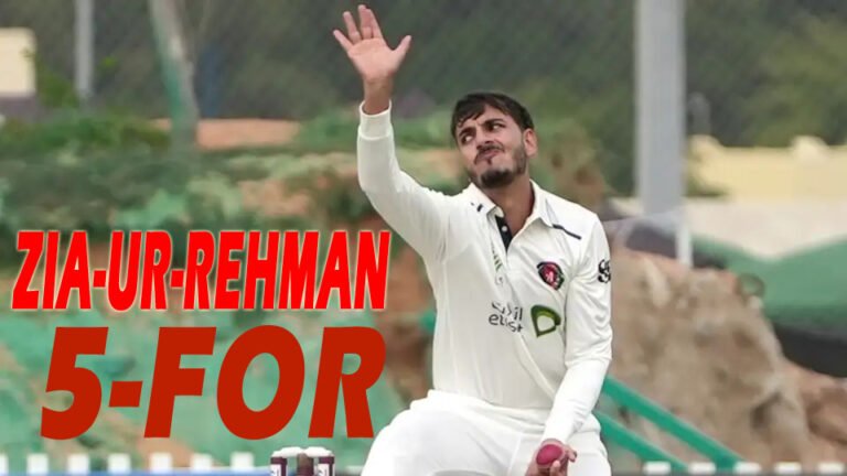 Afghanistan vs Ireland Test Day 2: Zia-ur-Rehman’s Five-Wicket Haul and Shahidi’s Unbeaten Fifty Lead Remarkable Fightback