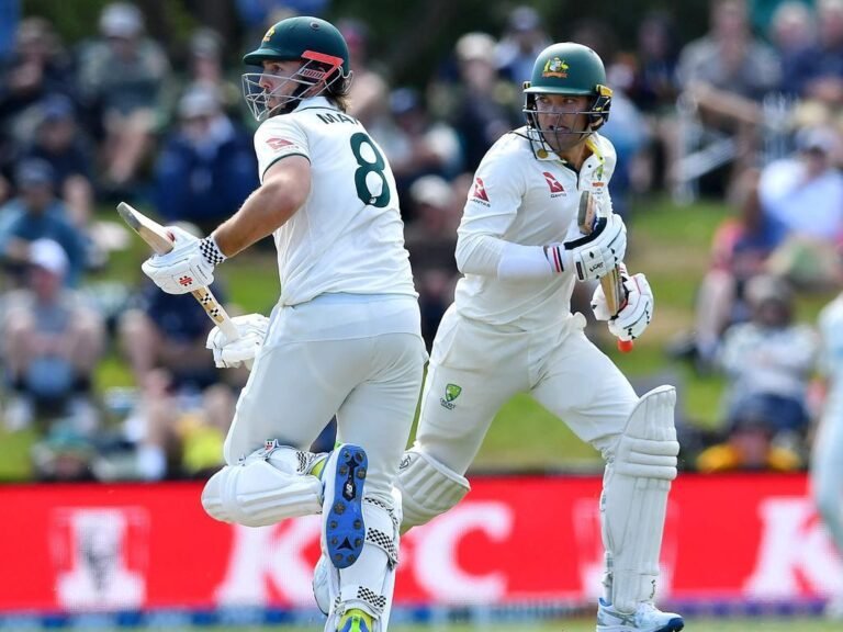 Australia’s Thrilling Victory in 2nd Test: Carey and Marsh Shine in Tense Finish at Hagley Oval
