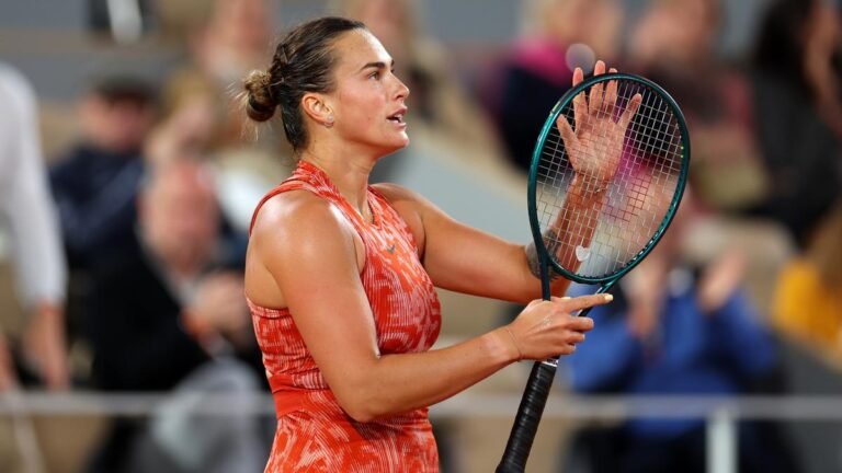 Aryna Sabalenka Clinches First-Round Victory at 2024 Roland Garros, Defeating Erika Andreeva