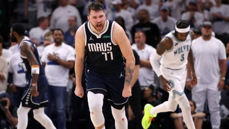 NBA Playoffs: Mavericks Seal Thrilling Victory with Doncic Leading Charge in Game 1 Win Over Wolves