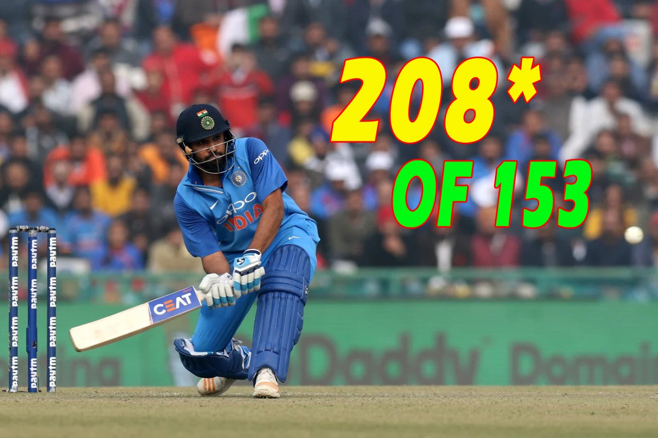 Rohit Sharma Scores Third ODI Double-Century 208*, Leading India to Victory in Mohali