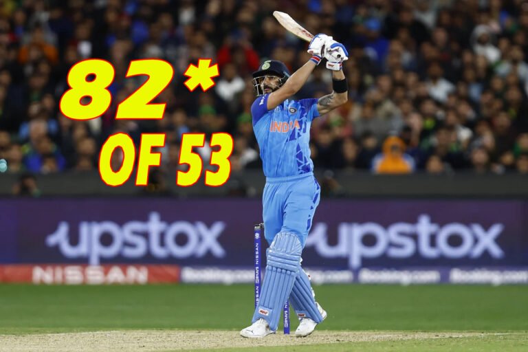 Virat Kohli Dominates MCG in a Thrilling Victory Against Pakistan with 82*