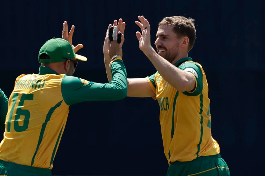 Anrich Nortje’s Stellar Performance Secures South Africa’s 6 Wickets Victory on Challenging New York Pitch