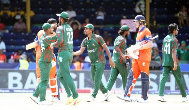 Bangladesh’s Victory Over Netherlands Paves Way to T20 World Cup Super Eights