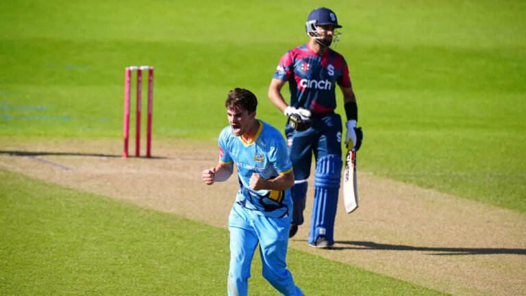Jordan Thompson’s All-Round Brilliance Leads Yorkshire to 29 Runs Victory Over Northants