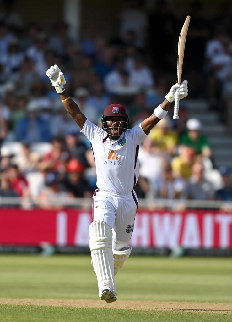 Kavem Hodge’s Record Breaking Century Kept West Indies in Balance Against England on Day 2