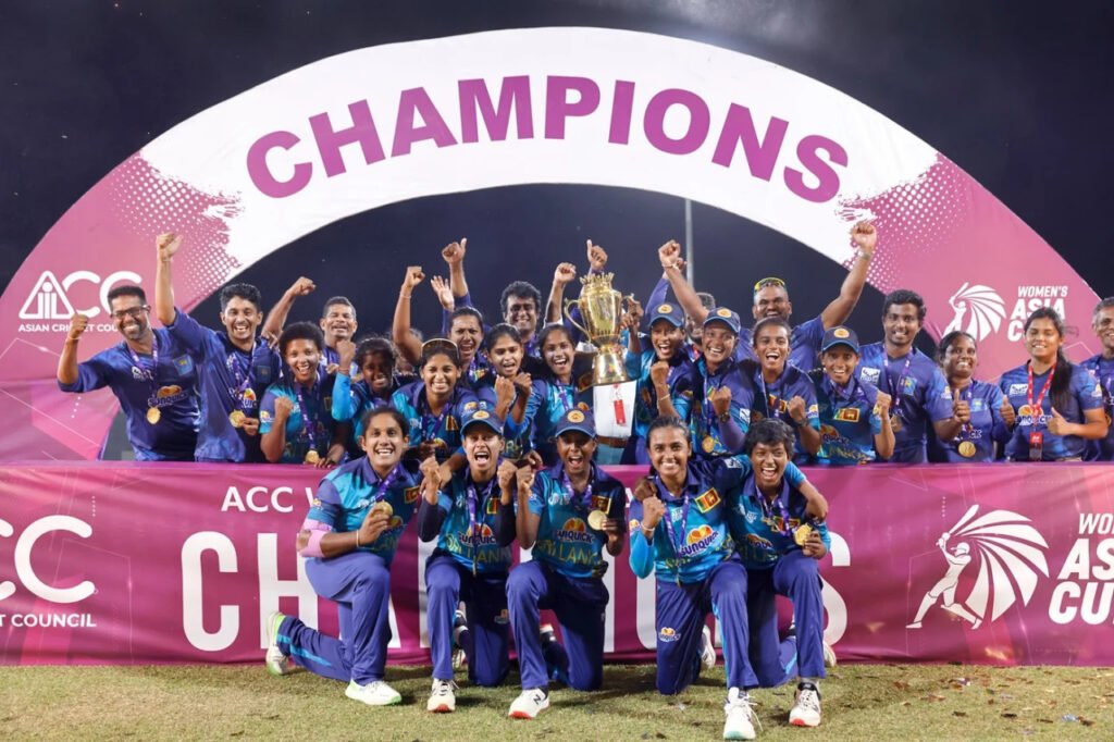 Sri Lanka Clinch First Women’s Asia Cup Title with Convincing 8 Wickets Victory over India