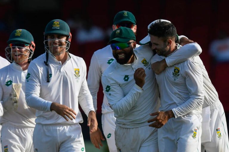 South Africa Secures Thrilling 40-Run Victory Over West Indies as Rabada and Maharaj Shines