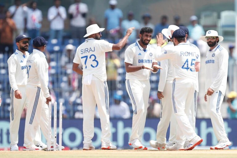 India vs Bangladesh 1st Test: Bumrah and Jadeja Lead 17-Wicket Day to Secure Massive Lead