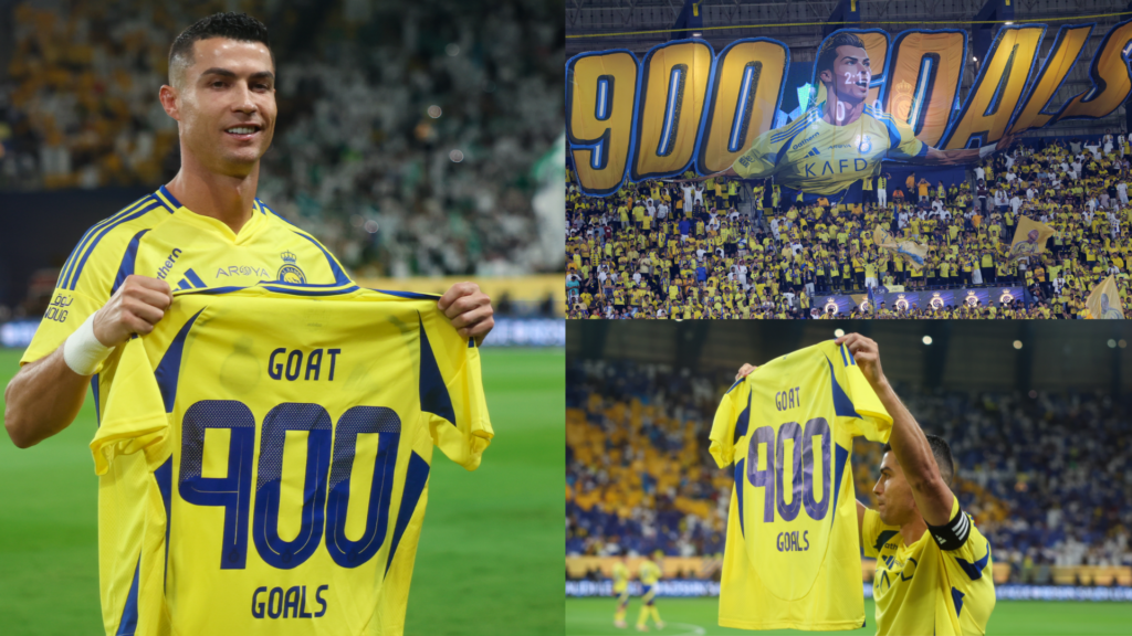 Cristiano Ronaldo Honored with Special ‘GOAT’ Jersey for 900-Goal Milestone by Al Nassr