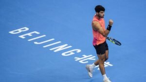 Alcaraz’s Dominating Victory over Khachanov Set Semifinal Clash with Medvedev at China Open 2024