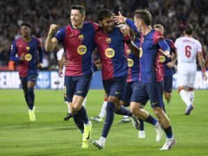 La Liga Report: Barcelona Dominates Sevilla with 5-1 Victory Behind Lewandowski's Brilliance