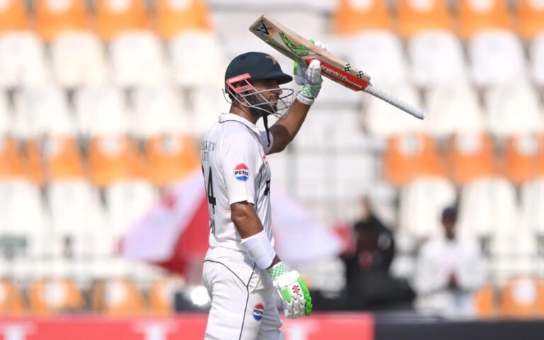 Masood and Shafique’s Centuries Lead Pakistan’s Strong Start Against England in 1st Test