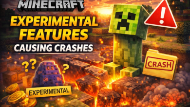 Minecraft Experimental Features Crashing