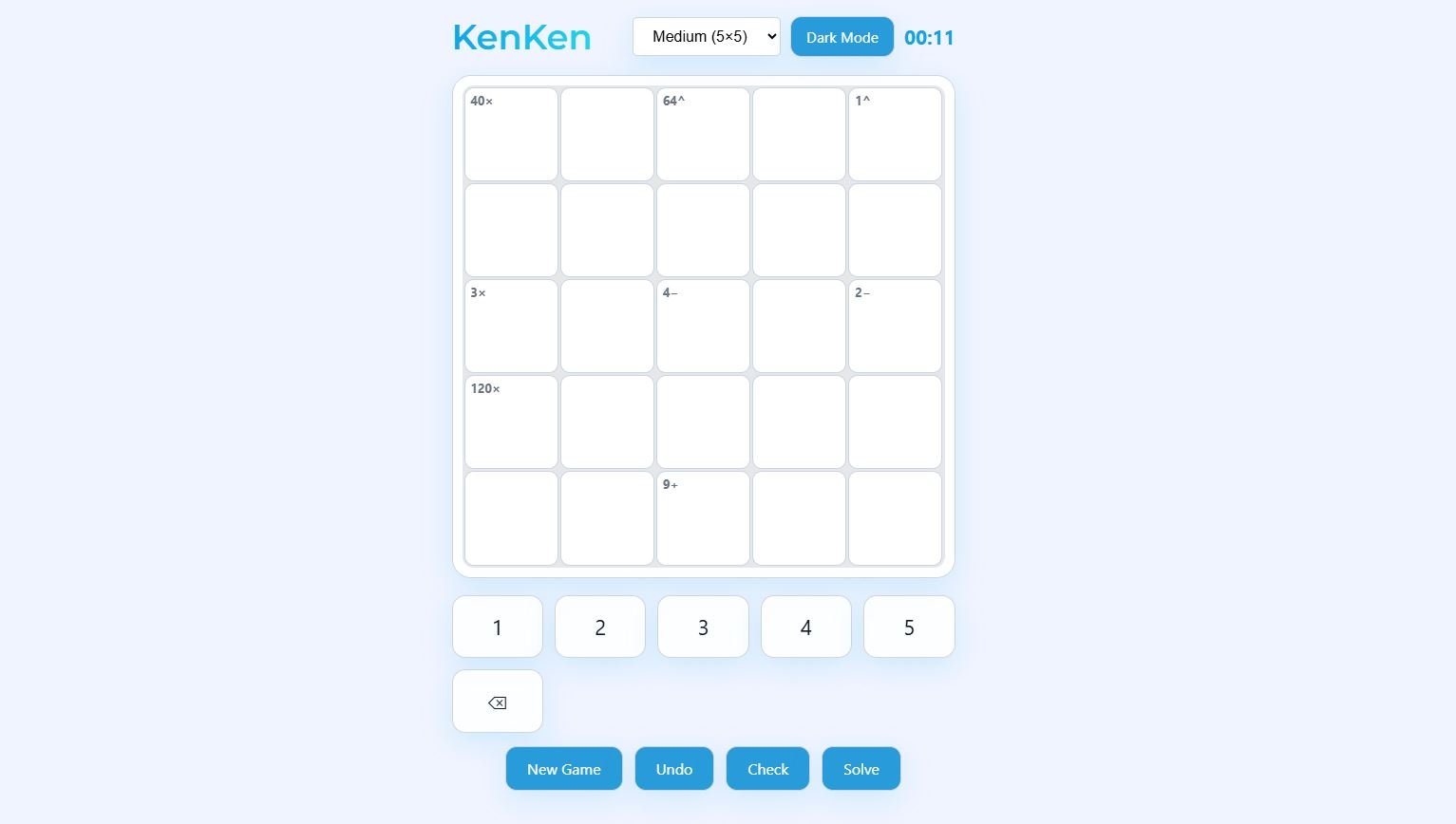 kenken puzzle